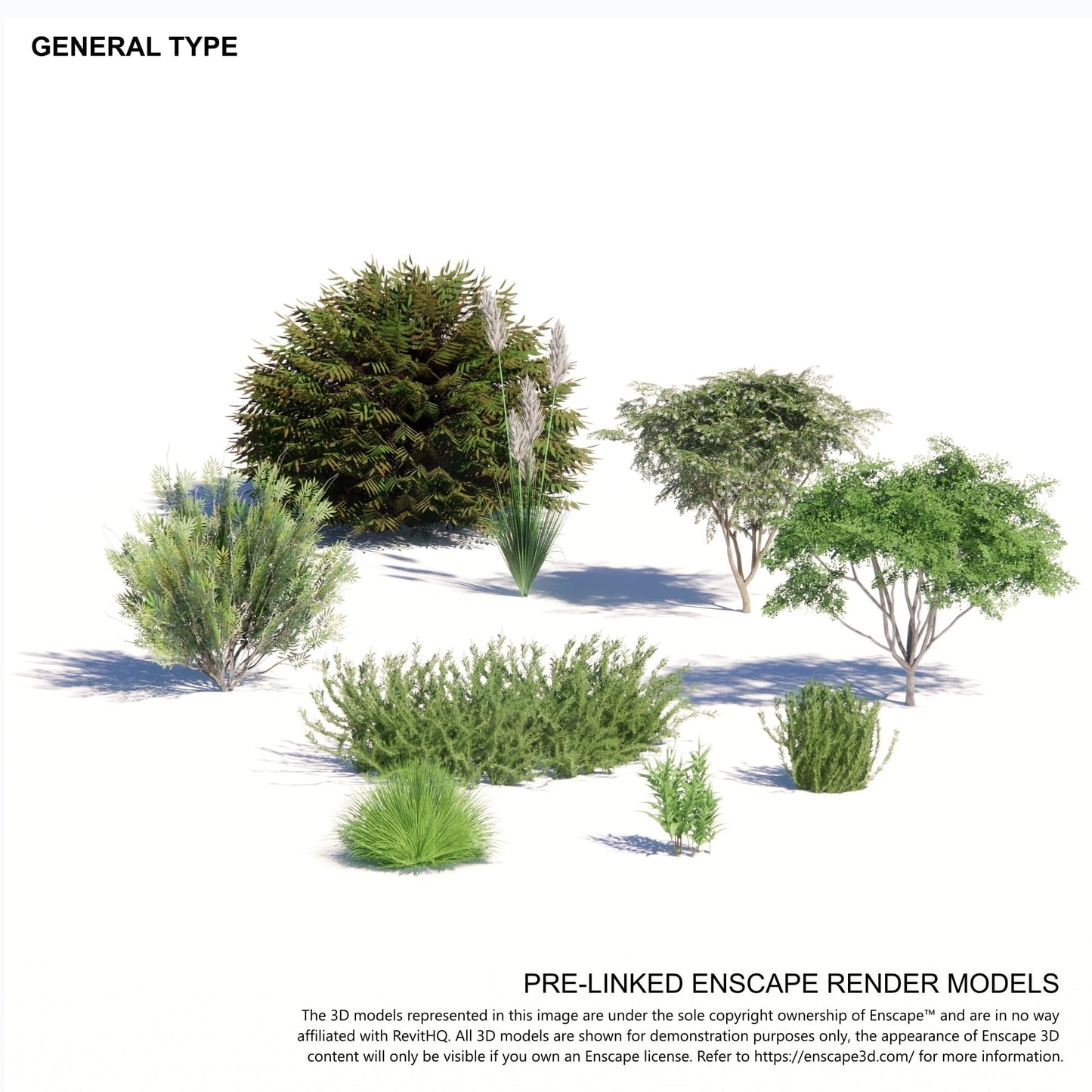 BIMcraftHQ-Planting-General Shrub Pack