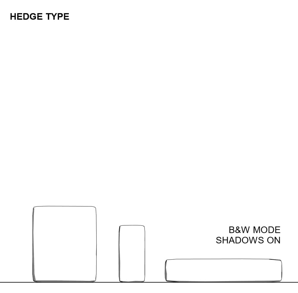 BIMcraftHQ-Planting-Hedge Shrub Pack