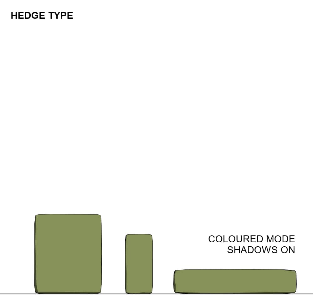 BIMcraftHQ-Planting-Hedge Shrub Pack