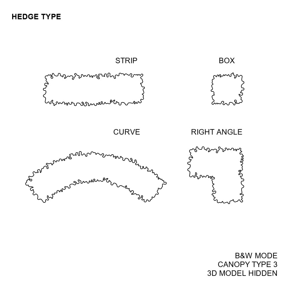 BIMcraftHQ-Planting-Hedge Shrub Pack