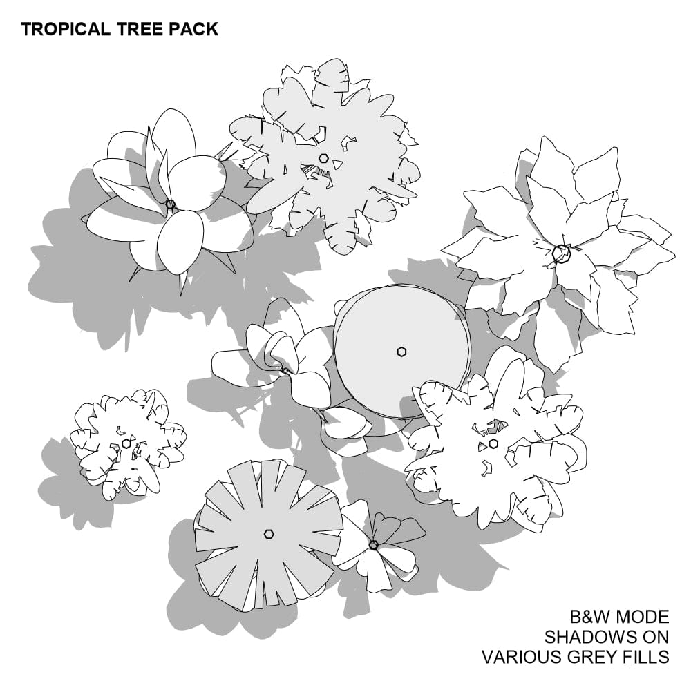 BIMcraftHQ-Planting-Tropical Tree Pack