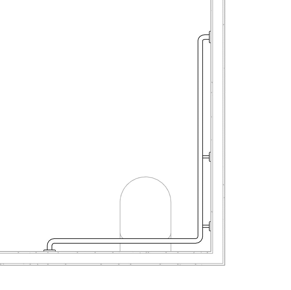 BIMcraftHQ-Specialty Fixtures-Angled Grab Rail with Return