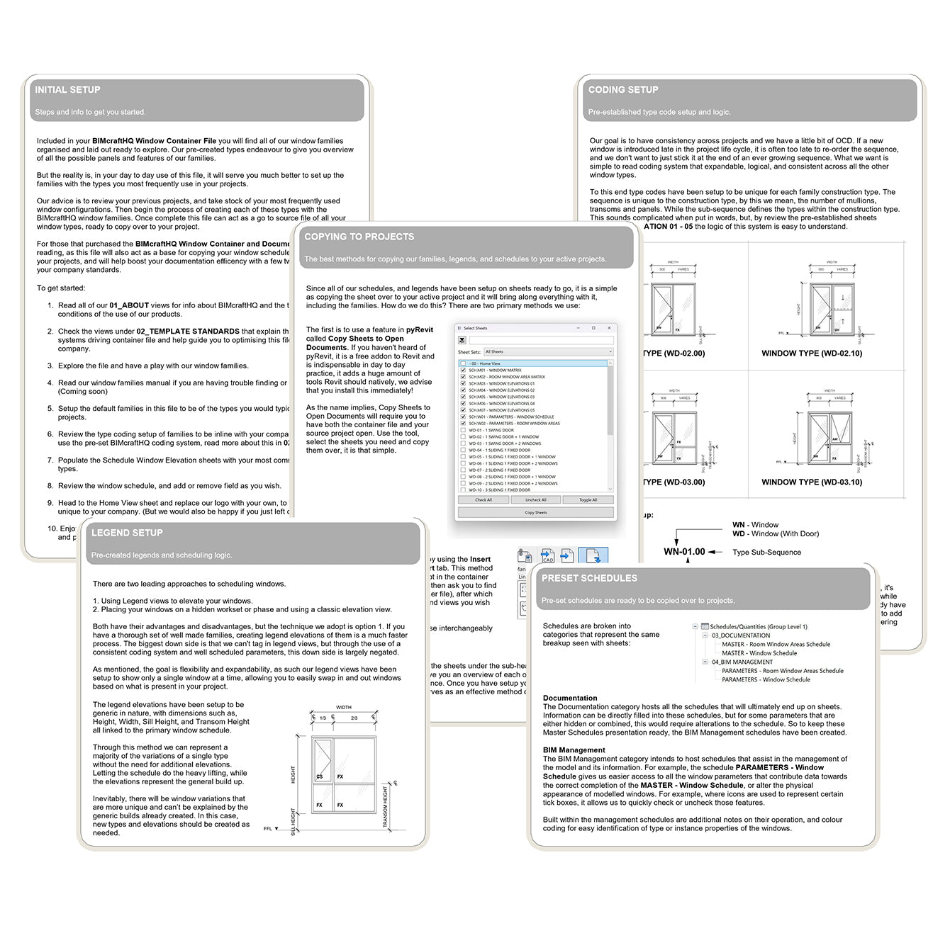 BIMcraftHQ - Container Set - BIMcraftHQ Window Container and Documentation Set