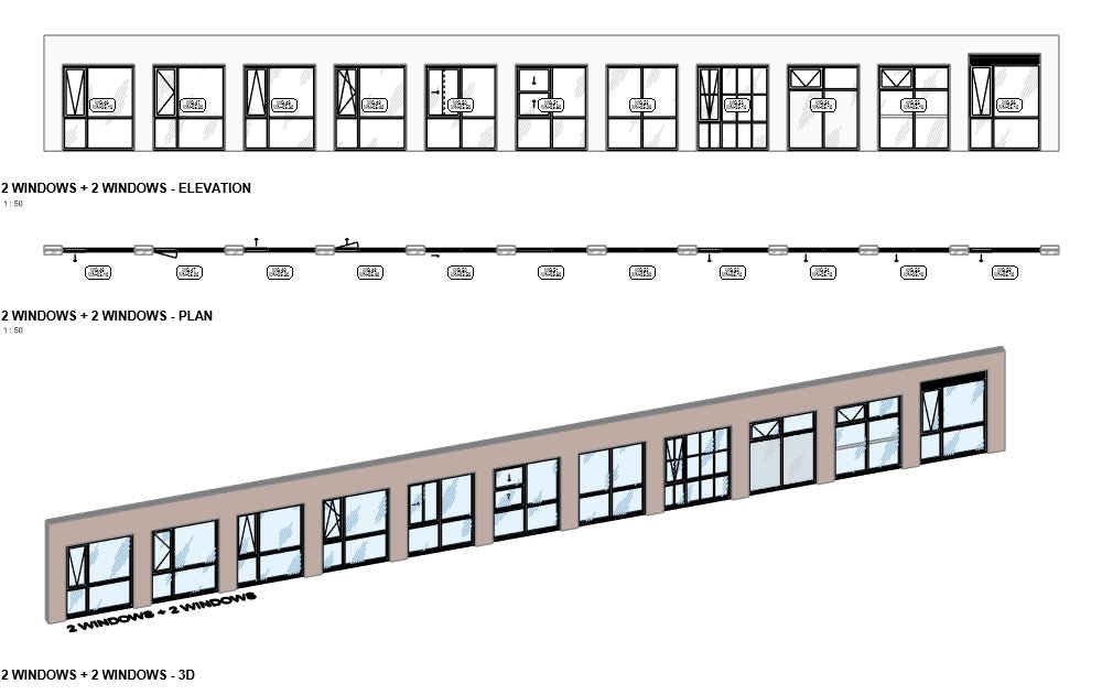 BIMcraftHQ - Container Set - BIMcraftHQ Window Container Set