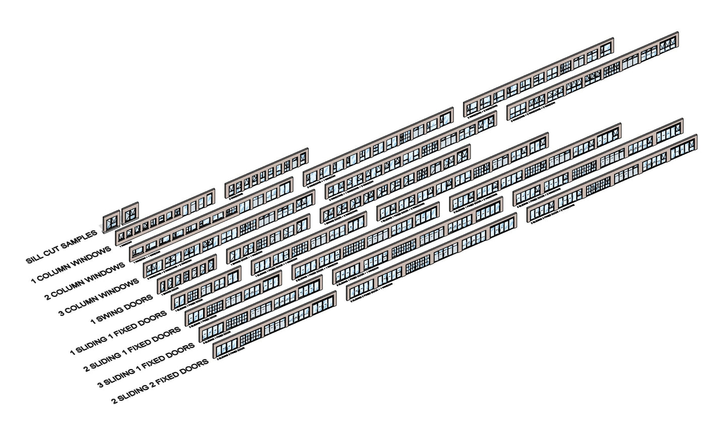 BIMcraftHQ - Container Set - BIMcraftHQ Window Container Set
