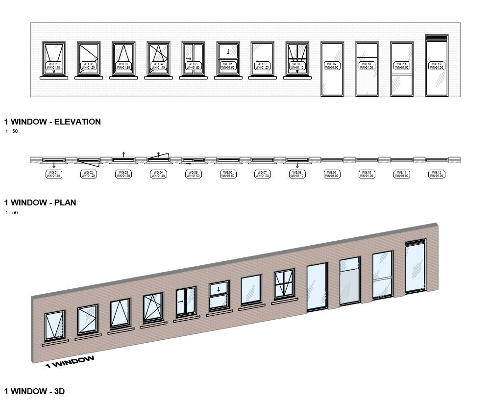 BIMcraftHQ - Container Set - BIMcraftHQ Window Container Set