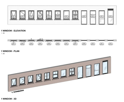BIMcraftHQ - Container Set - BIMcraftHQ Window Container Set