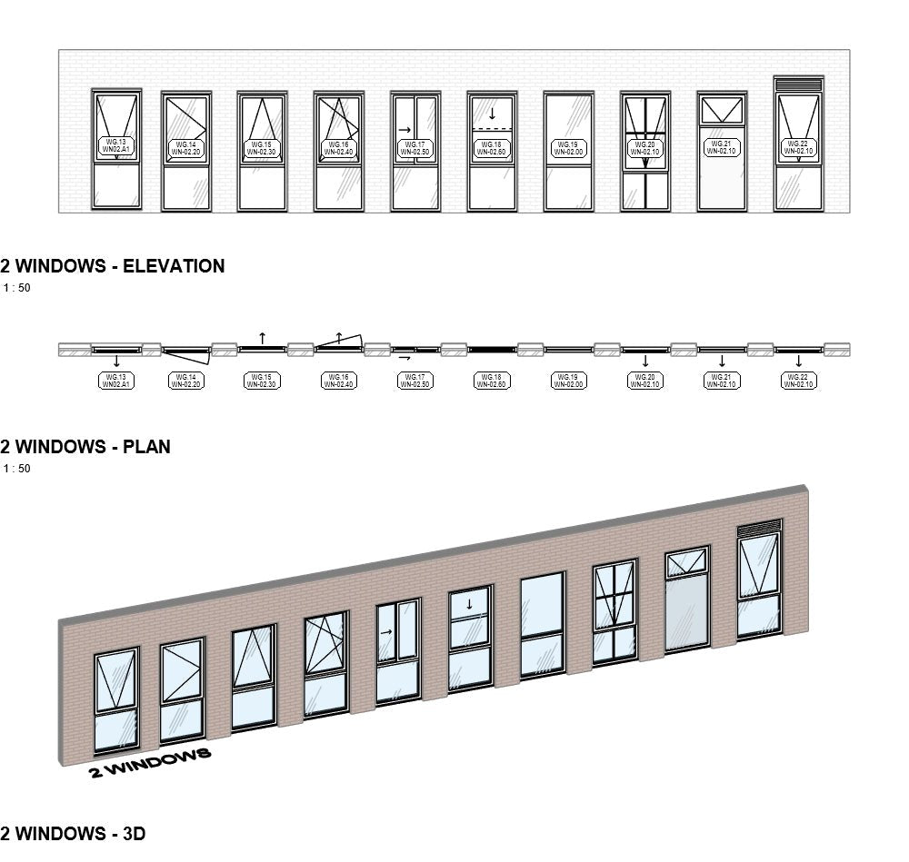 BIMcraftHQ - Container Set - BIMcraftHQ Window Container Set