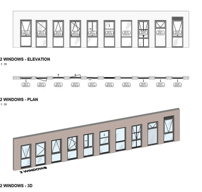 BIMcraftHQ - Container Set - BIMcraftHQ Window Container Set