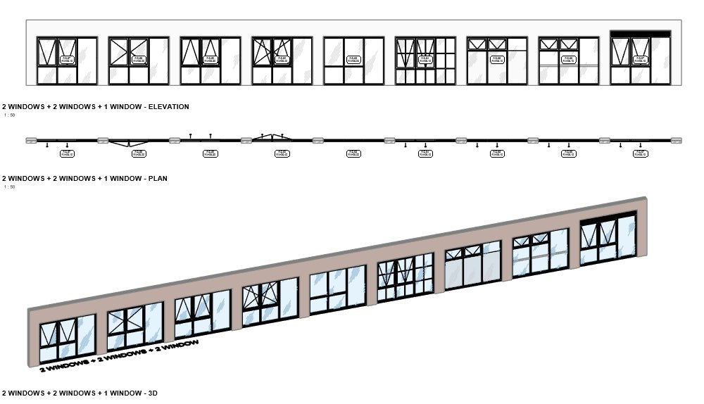 BIMcraftHQ - Container Set - BIMcraftHQ Window Container Set