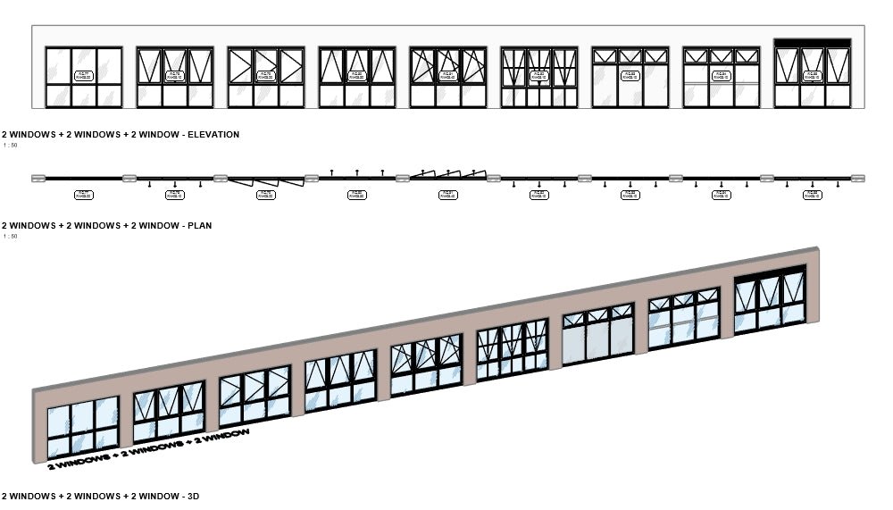 BIMcraftHQ - Container Set - BIMcraftHQ Window Container Set