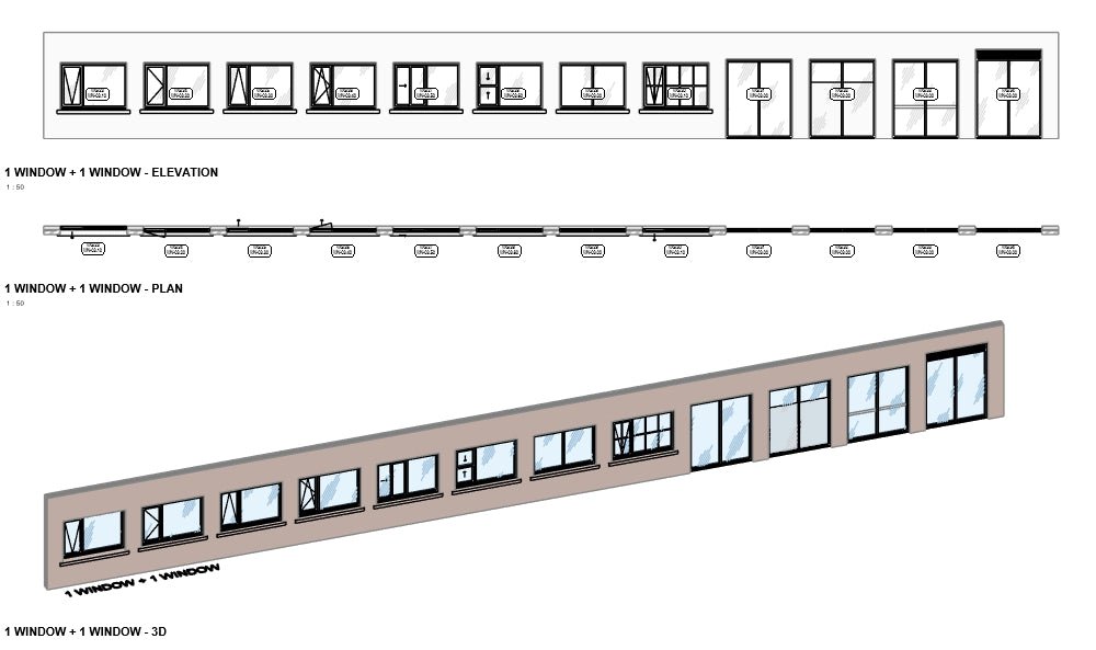 BIMcraftHQ - Container Set - BIMcraftHQ Window Container Set