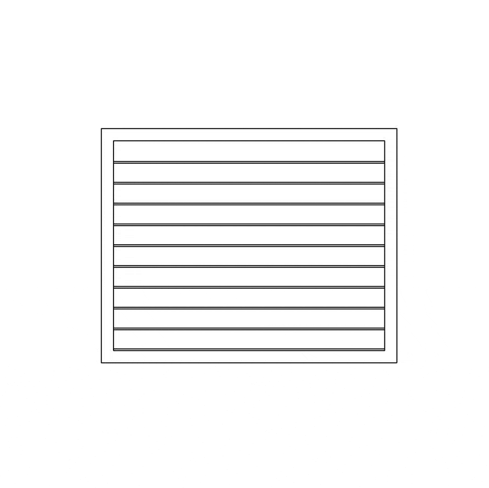 BIMcraftHQ-Air Terminals-Louvered Ventilation Grill