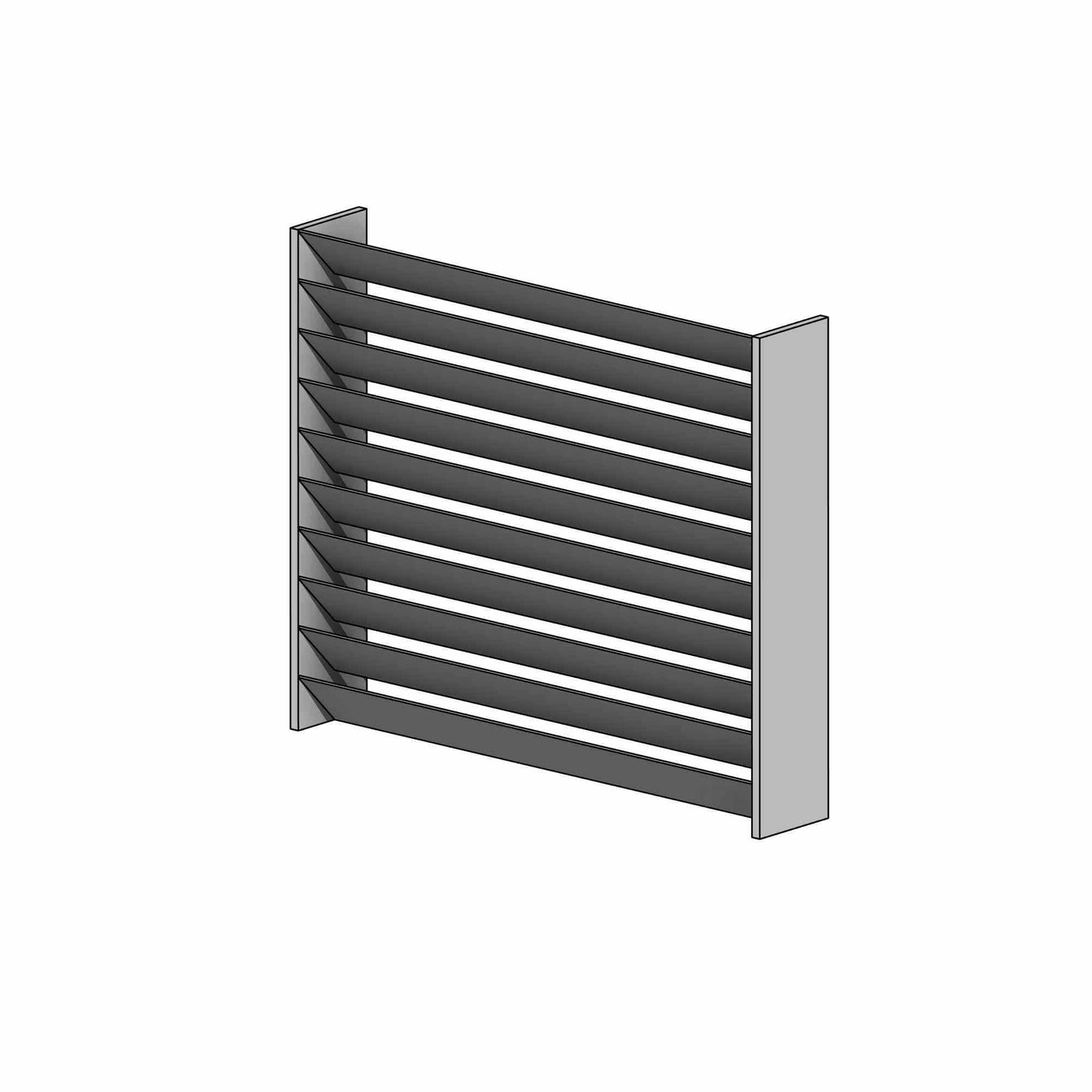 BIMcraftHQ-Air Terminals-Louvered Ventilation Grill