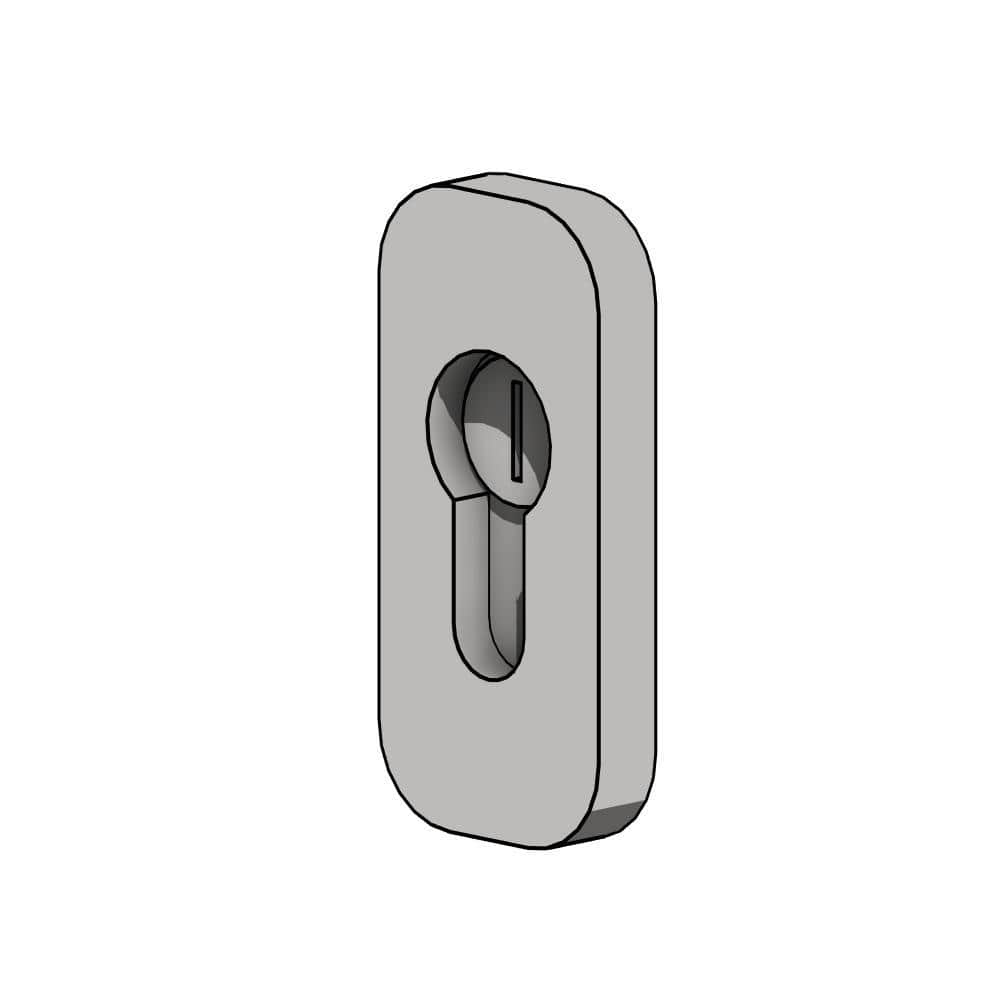 BIMcraftHQ-Door Hardware-Covered Cylinder Lock