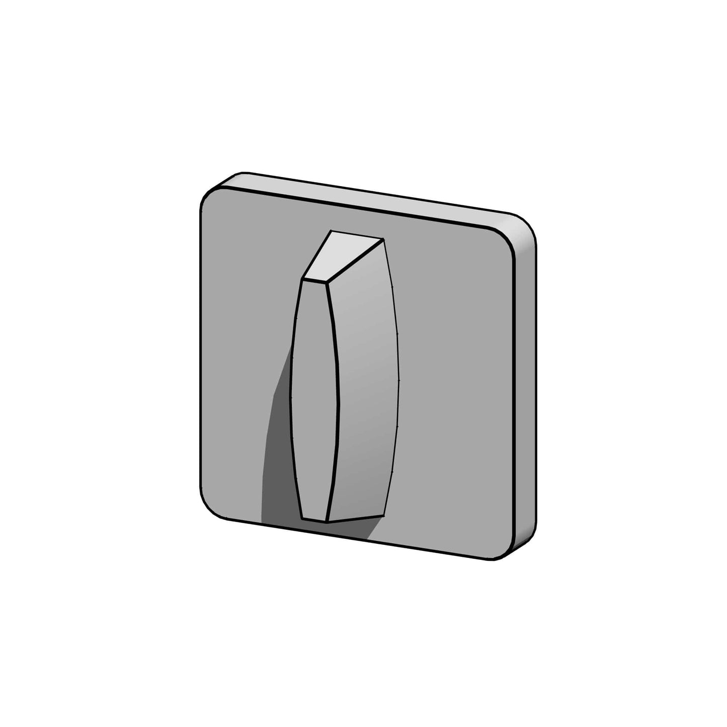 BIMcraftHQ-Door Hardware-Square Flip Lock