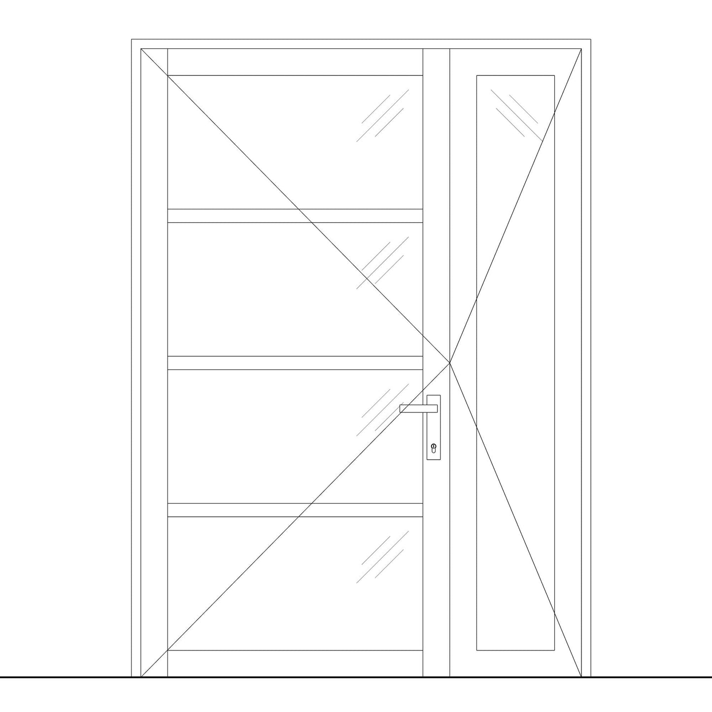 BIMcraftHQ-Doors-Double Pivot Door