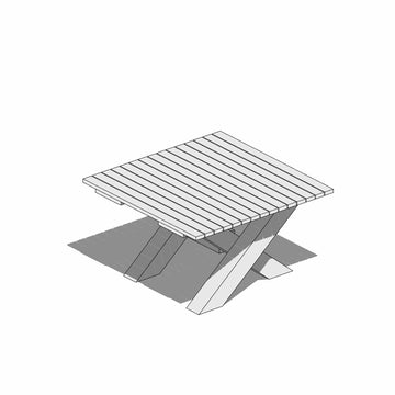 BIMcraftHQ-Furniture-Adjustable Outdoor Table
