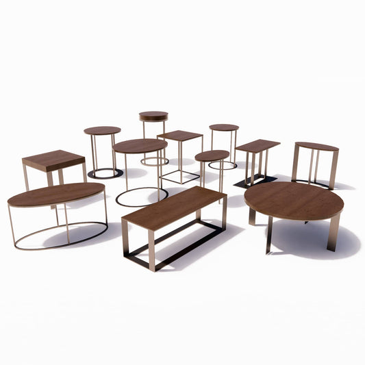 BIMcraftHQ-Furniture-Maxalto Elios Side Tables