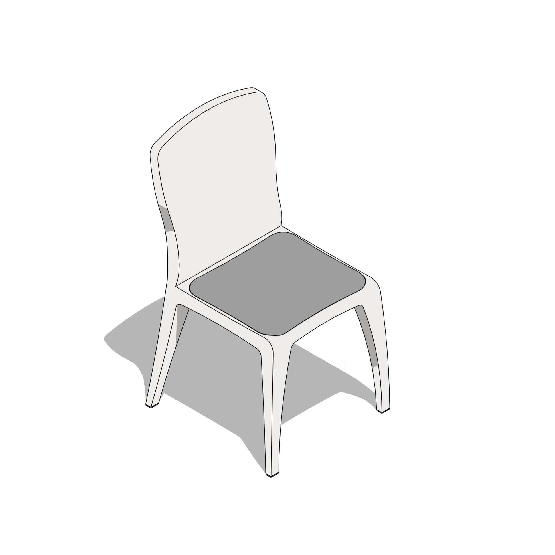 BIMcraftHQ-Furniture-Padded Dining Chair