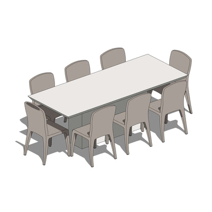 BIMcraftHQ-Furniture-Table and Chair Set