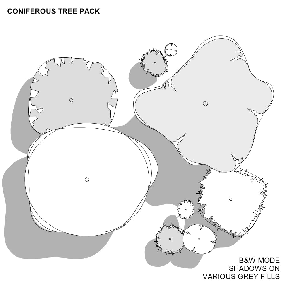 BIMcraftHQ-Planting-Coniferous Tree Pack