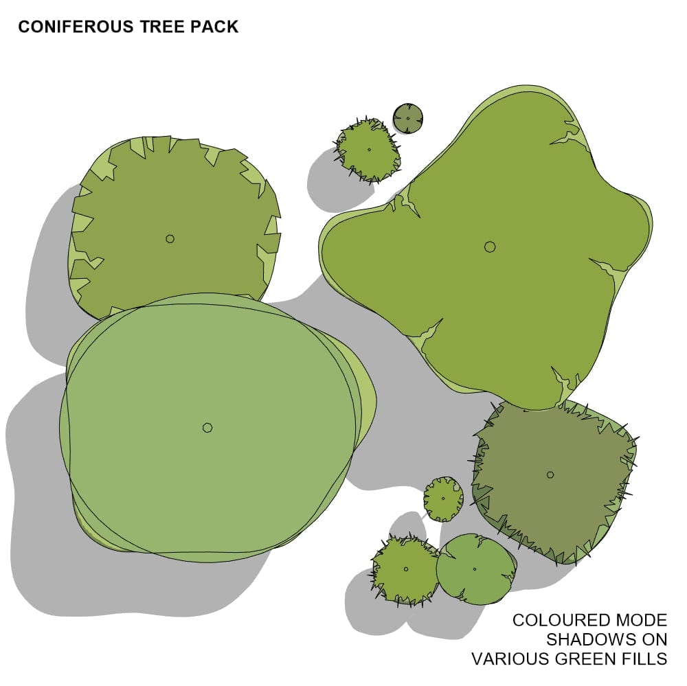 BIMcraftHQ-Planting-Coniferous Tree Pack