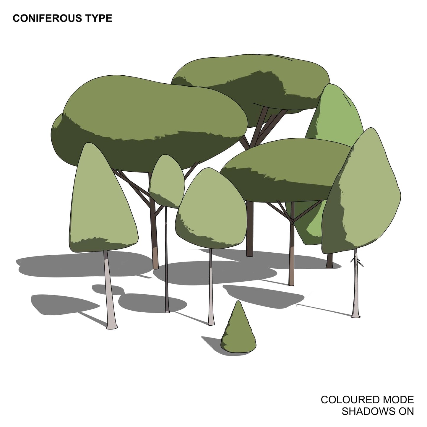 BIMcraftHQ-Planting-Coniferous Tree Pack