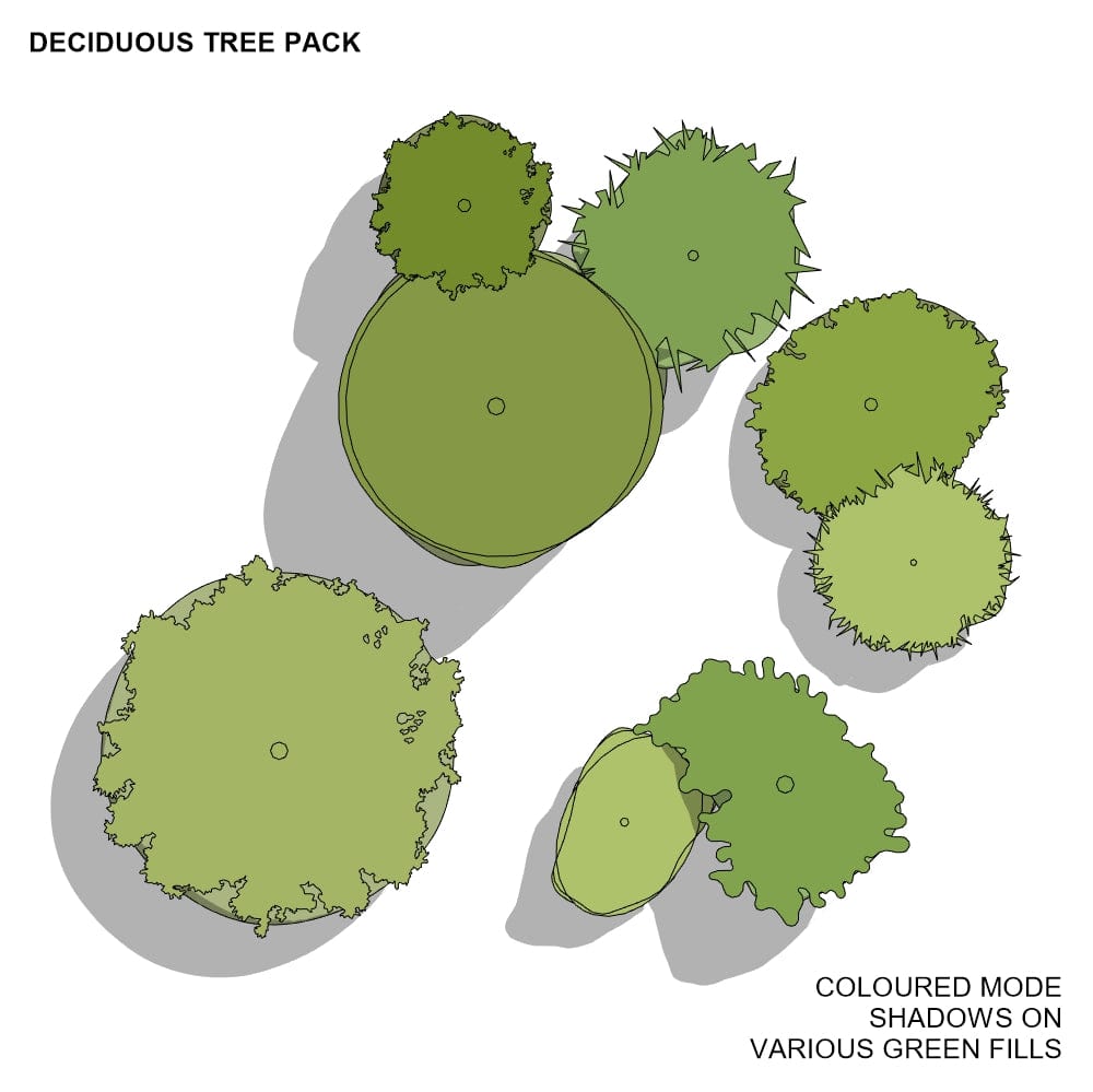 BIMcraftHQ-Planting-Deciduous Tree Pack