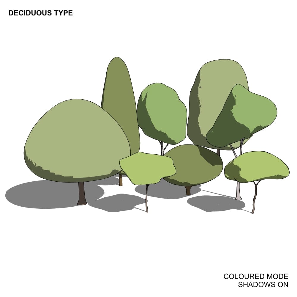 BIMcraftHQ-Planting-Deciduous Tree Pack