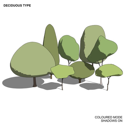 BIMcraftHQ-Planting-Deciduous Tree Pack