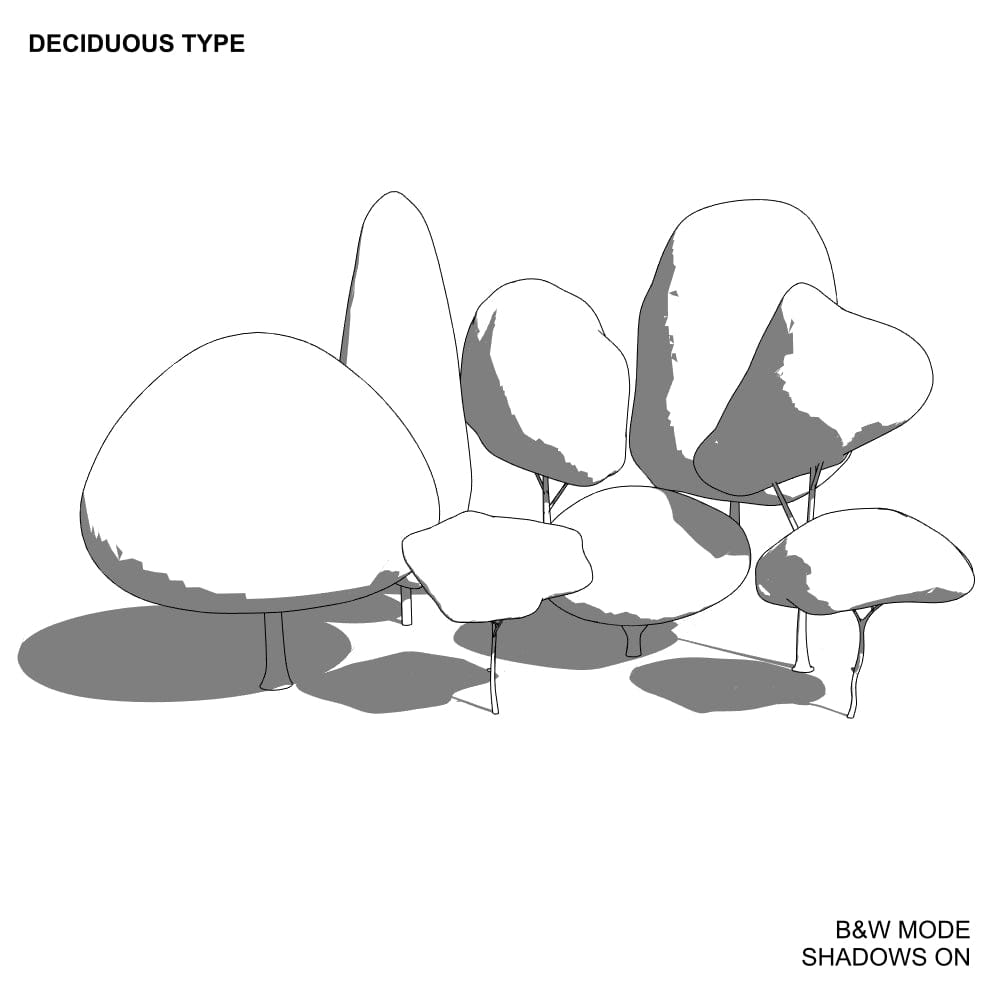 BIMcraftHQ-Planting-Deciduous Tree Pack