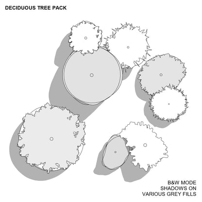 BIMcraftHQ-Planting-Deciduous Tree Pack