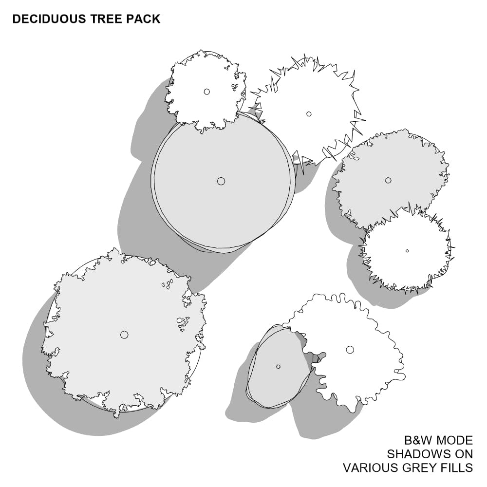 BIMcraftHQ-Planting-Deciduous Tree Pack