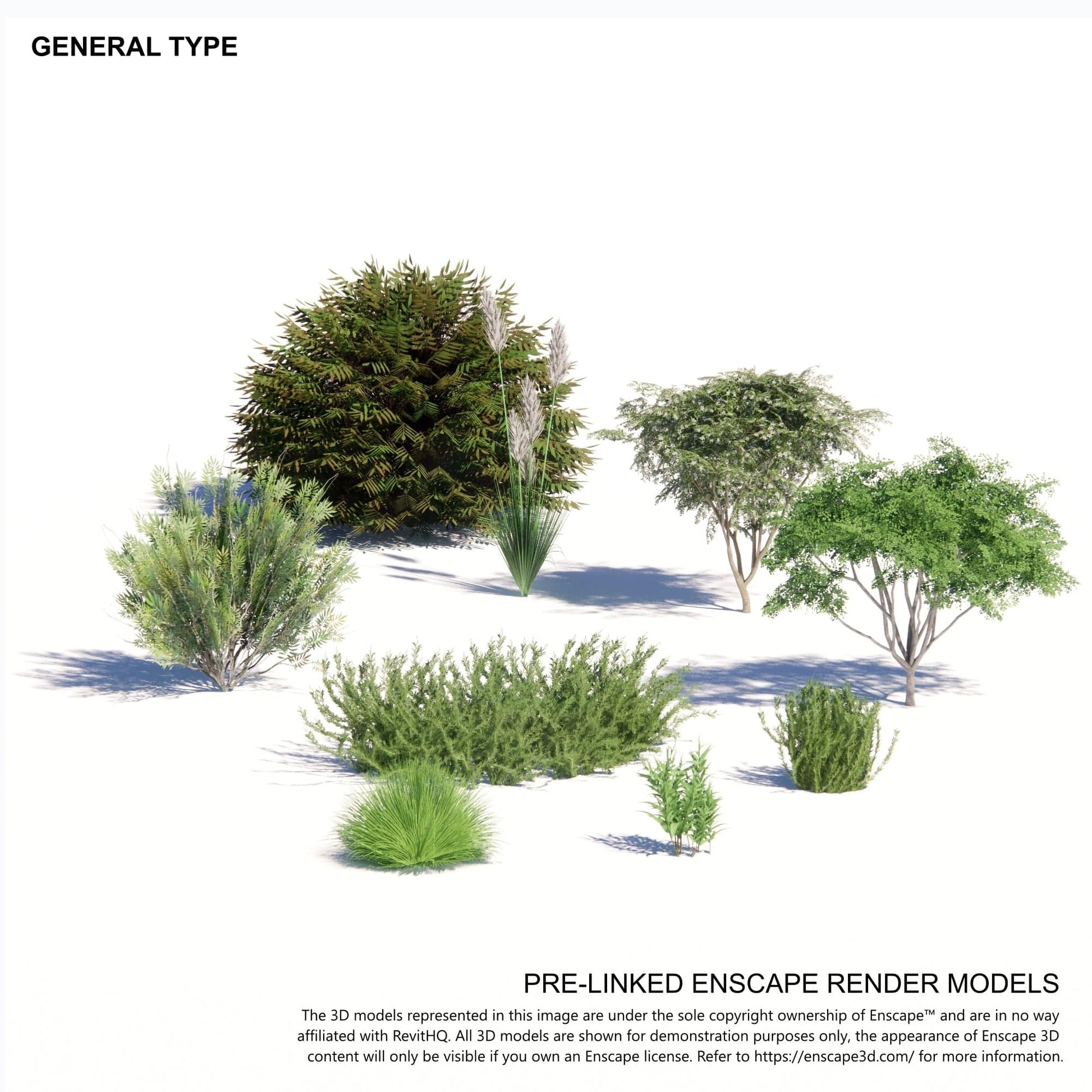BIMcraftHQ-Planting-General Shrub Pack