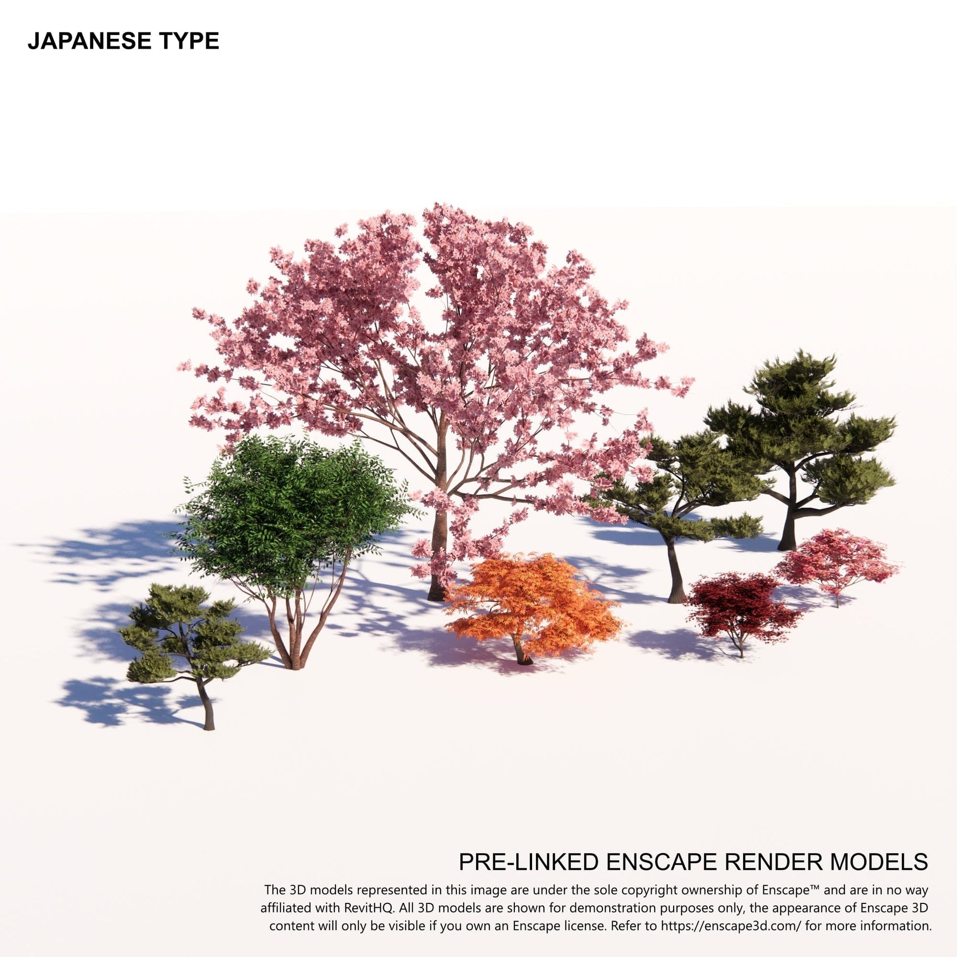BIMcraftHQ-Planting-Japanese Tree Pack