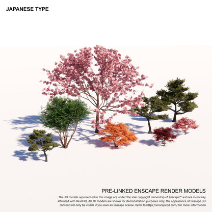 BIMcraftHQ-Planting-Japanese Tree Pack