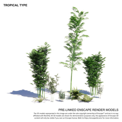 BIMcraftHQ-Planting-Tropical Shrub Pack