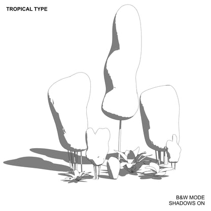 BIMcraftHQ-Planting-Tropical Shrub Pack