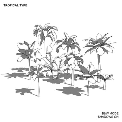 BIMcraftHQ-Planting-Tropical Tree Pack