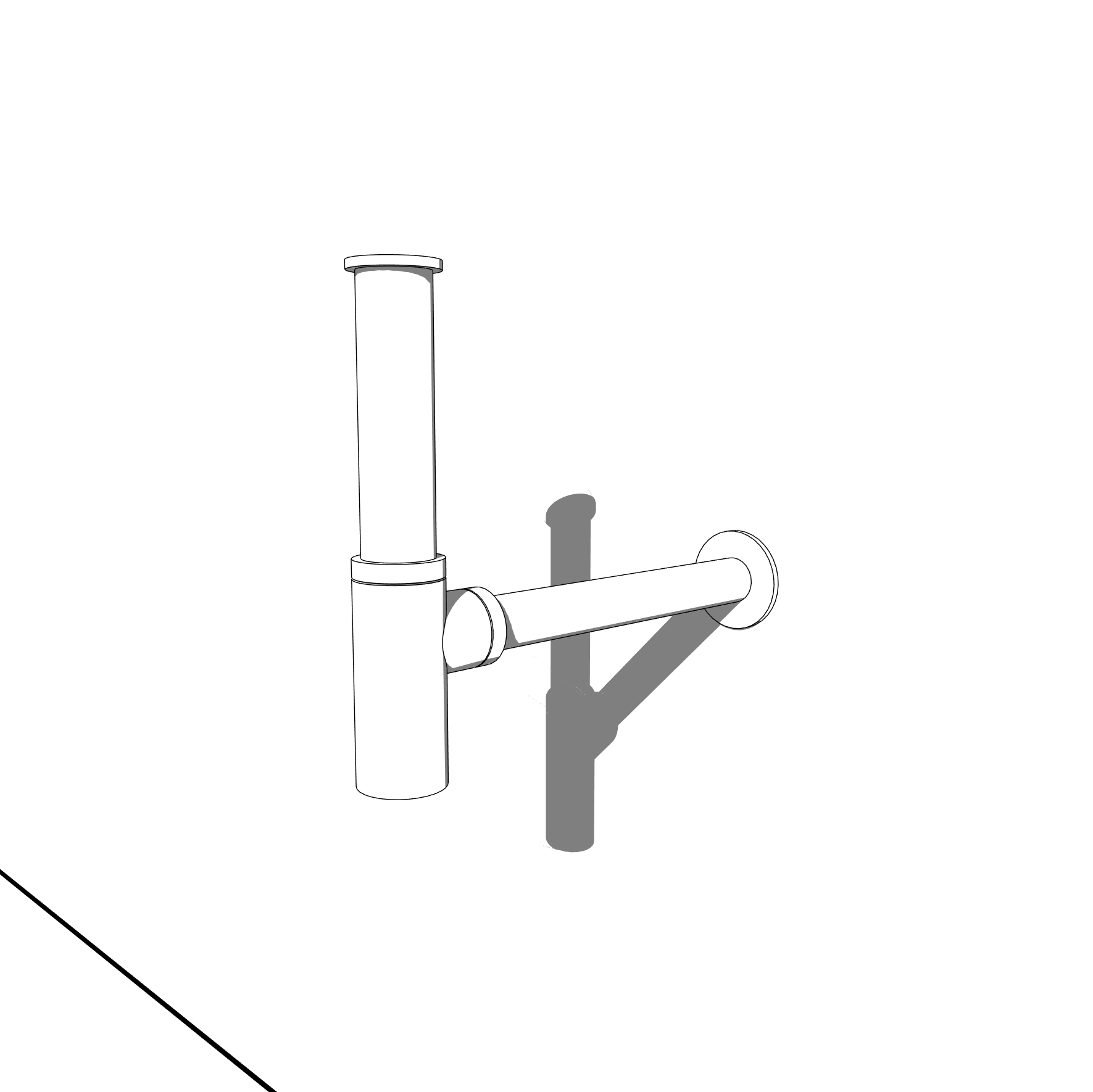 BIMcraftHQ-Plumbing Fixtures-Modern Basin Bottle Trap
