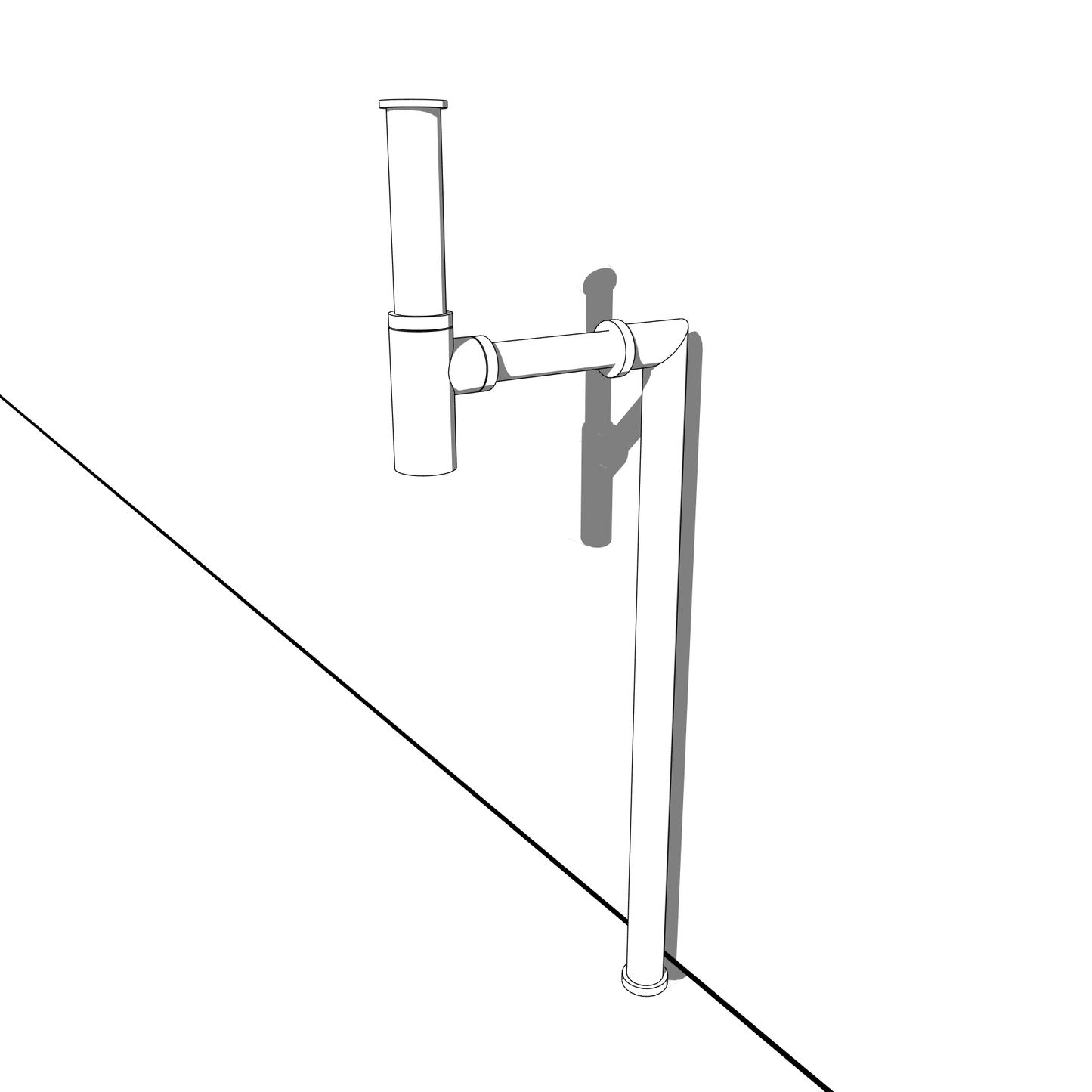 BIMcraftHQ-Plumbing Fixtures-Modern Basin Bottle Trap