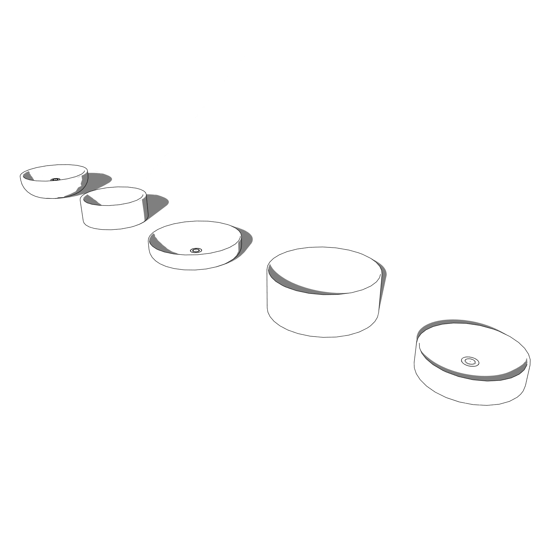 BIMcraftHQ-Plumbing Fixtures-Round Adjustable Basin