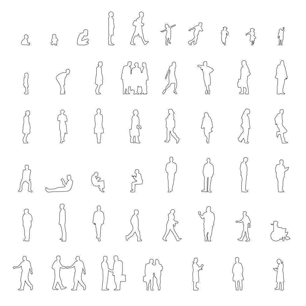 2D People Collection – BIMcraftHQ